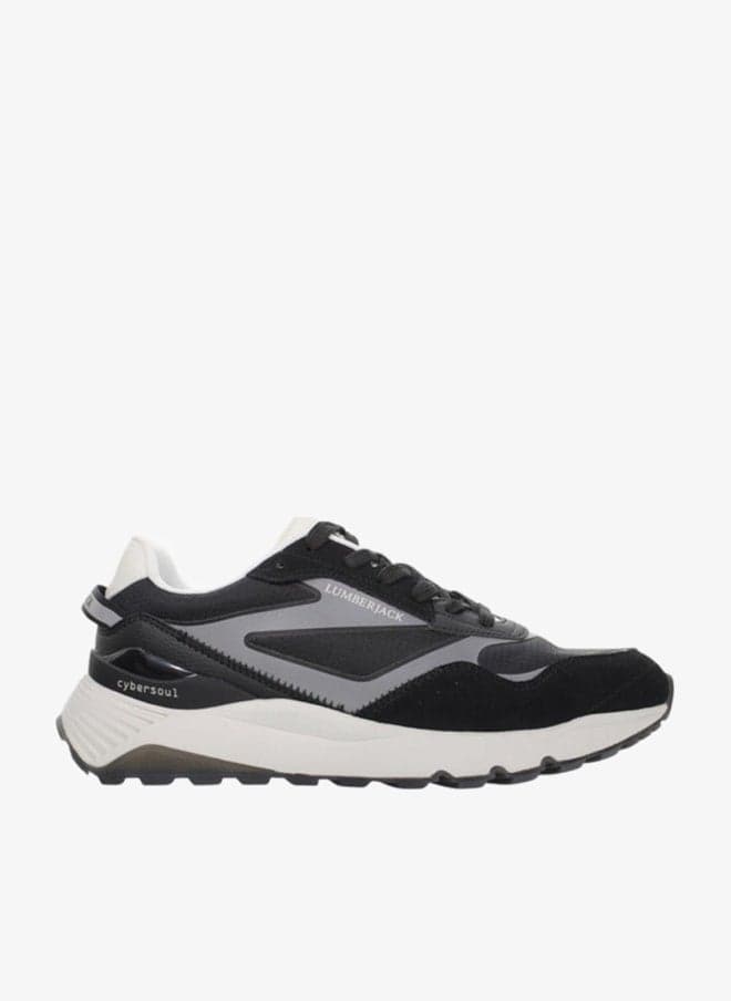 Men’s Panelled Lace-Up Sneakers A10224355112020 - Image 1