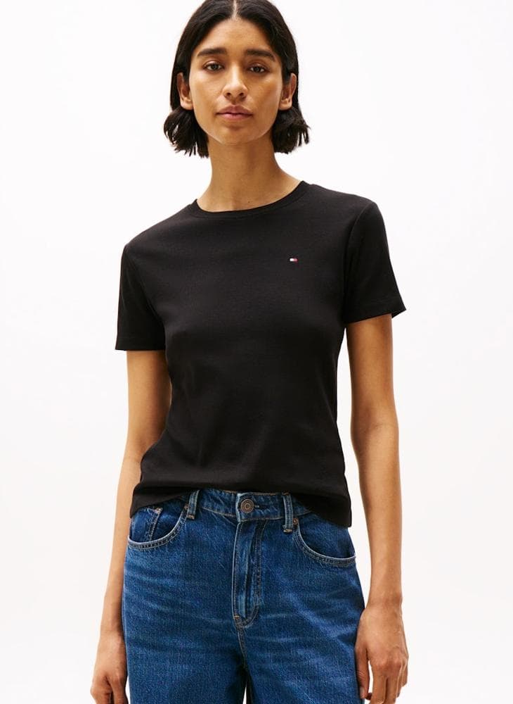 Slim Cody Cotton Tee Ww0Ww40587Bds - Image 1