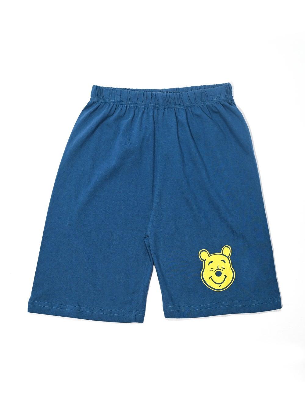 Winnie the Pooh Boys Black Cargo Shorts - Image 1