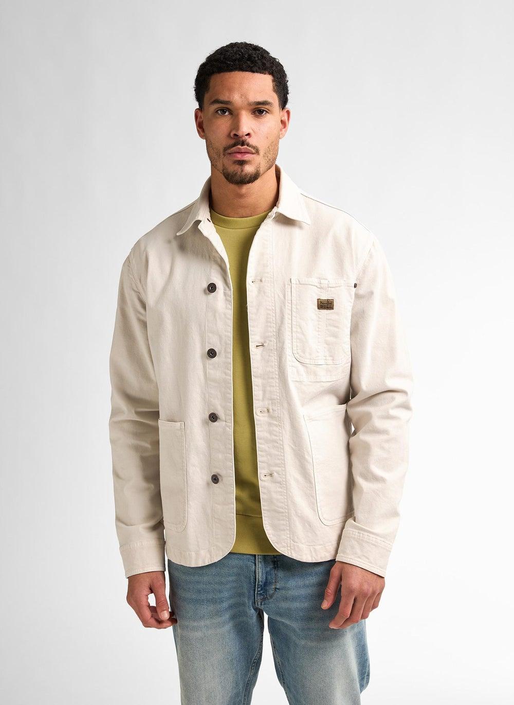 Seashell Trucker Denim Jacket for Men - Image 1