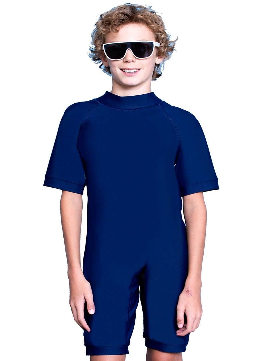 COEGA Youth Unisex Navy One Piece Swim Suit - Image 1