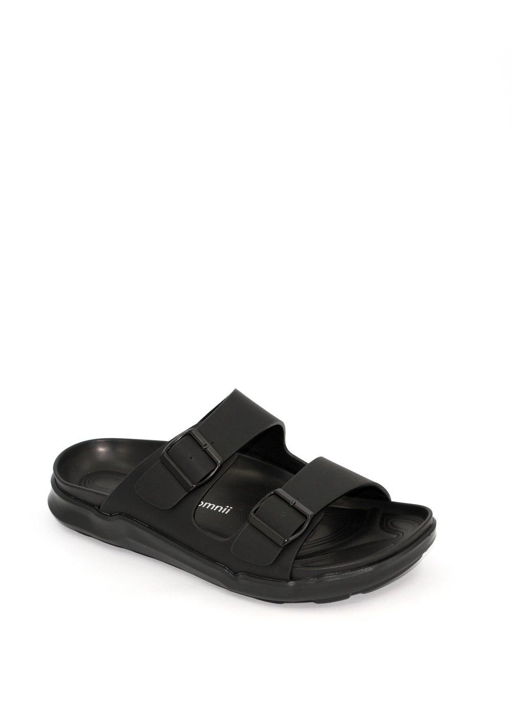 Zephirine1 Black Arabic Slip-On Sandals for Men - Image 1