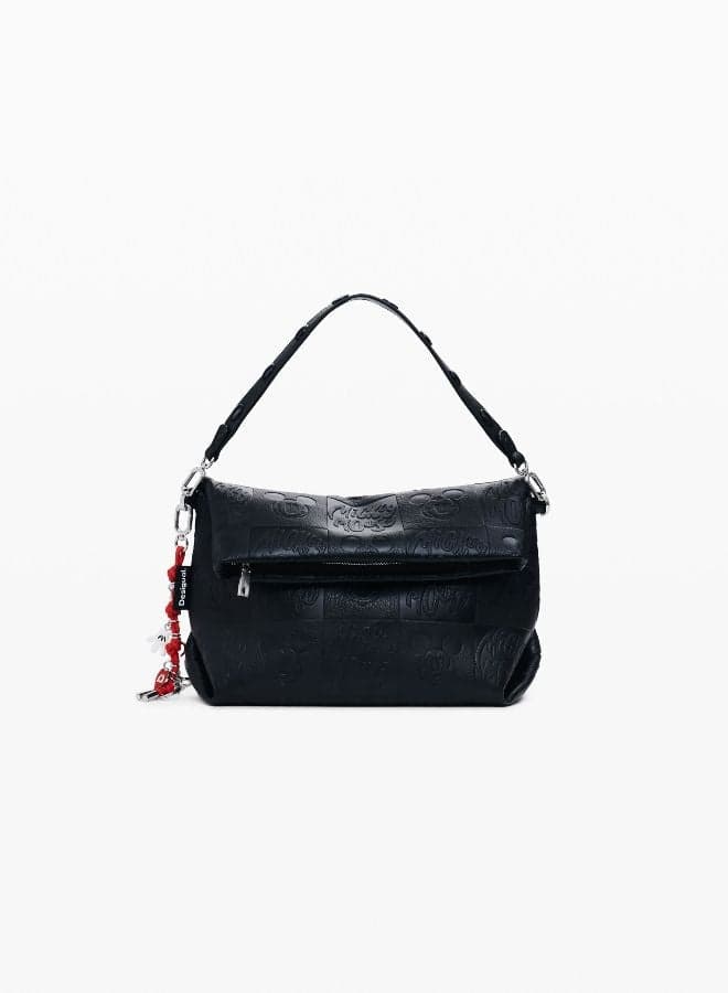 Medium Mickey Appliqué Faux Leather Flap Bag 25Waxp212000 - Image 1