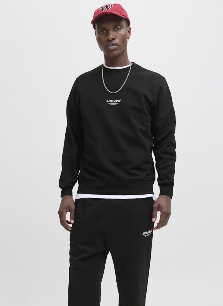 Logo Crew Neck Sweatshirt 12278791 Black - Image 1