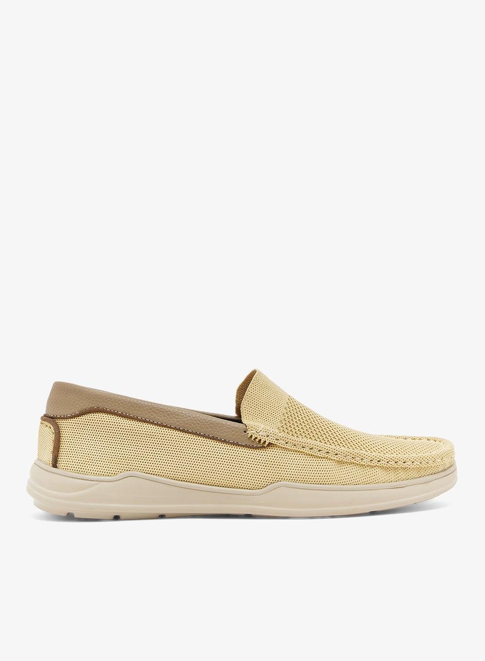 Beige Knitted Slip-On Loafers Nmc 014 - Image 1