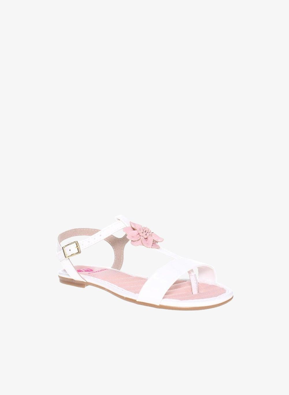 Elegant White Slingback Sandals with Cushioned Support - Image 1