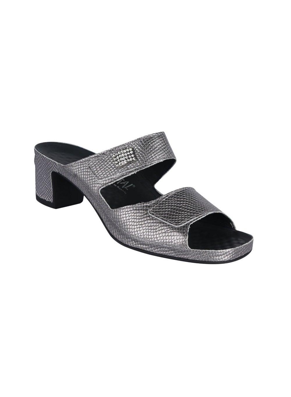 148-924 Vital Joy Mambo Anthrazit Leather Sandals - Image 1