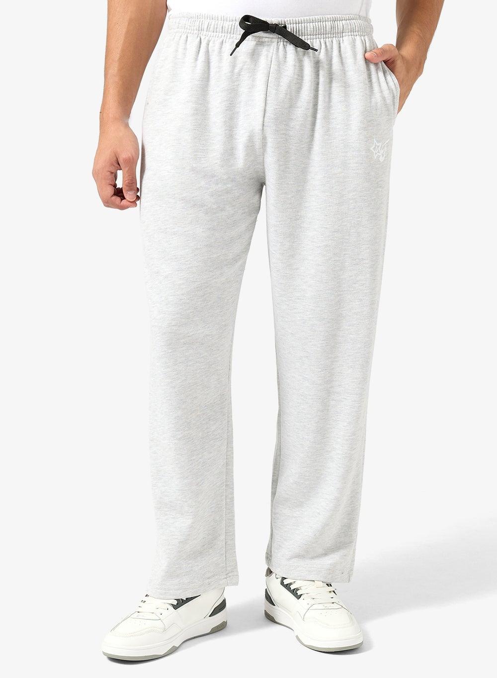 Graphic Design Oversized Grey Joggers Adnjg325 - Image 1