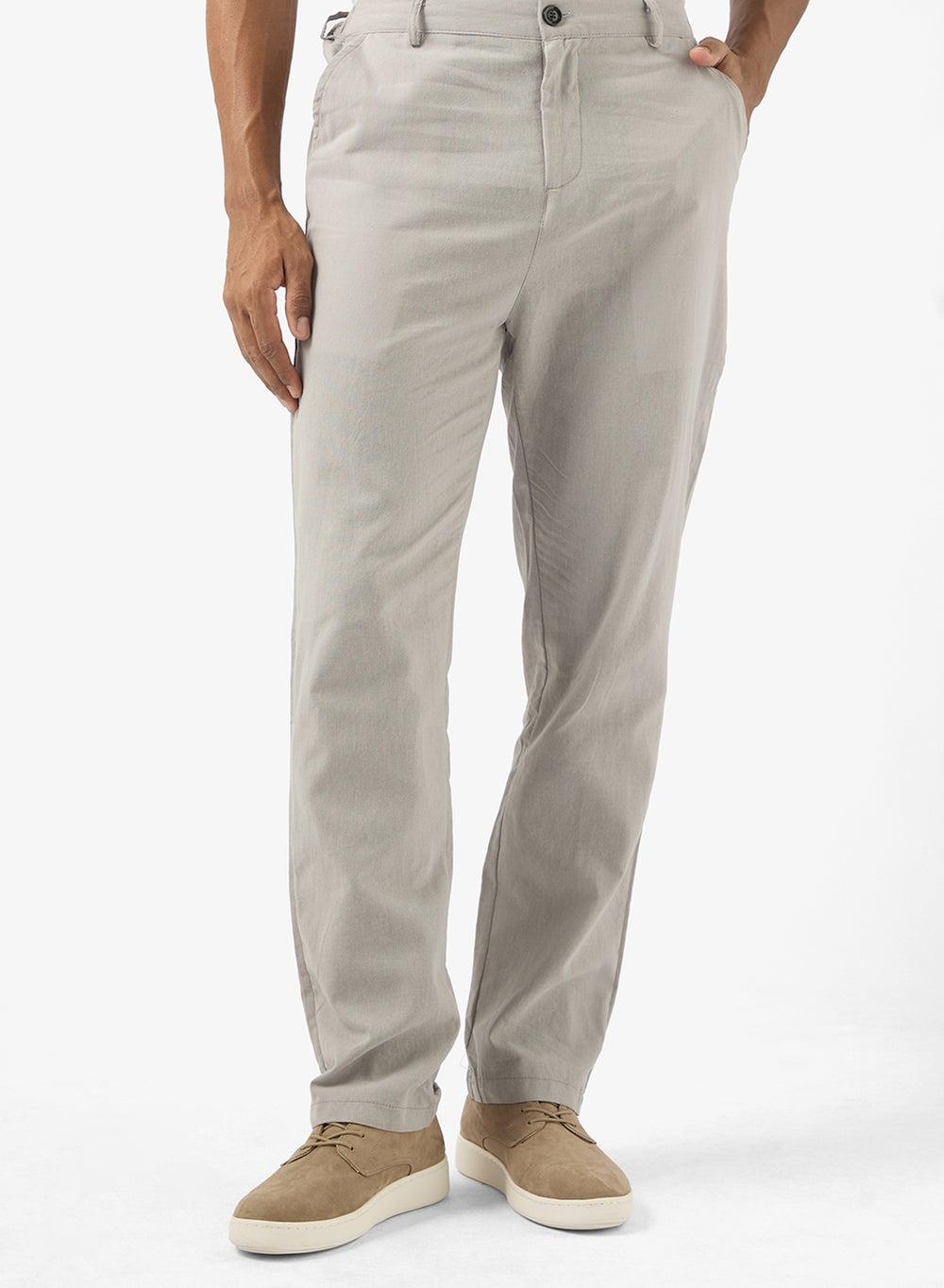 Kz805 Grey Regular Fit Formal Trousers - Image 1
