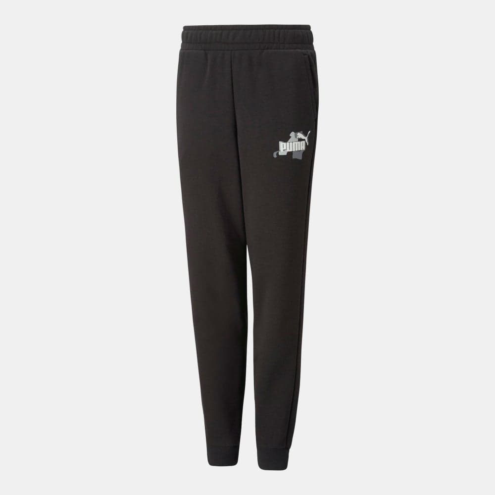 Kids Street Art Joggers Black Cotton Blend Fit - Image 1