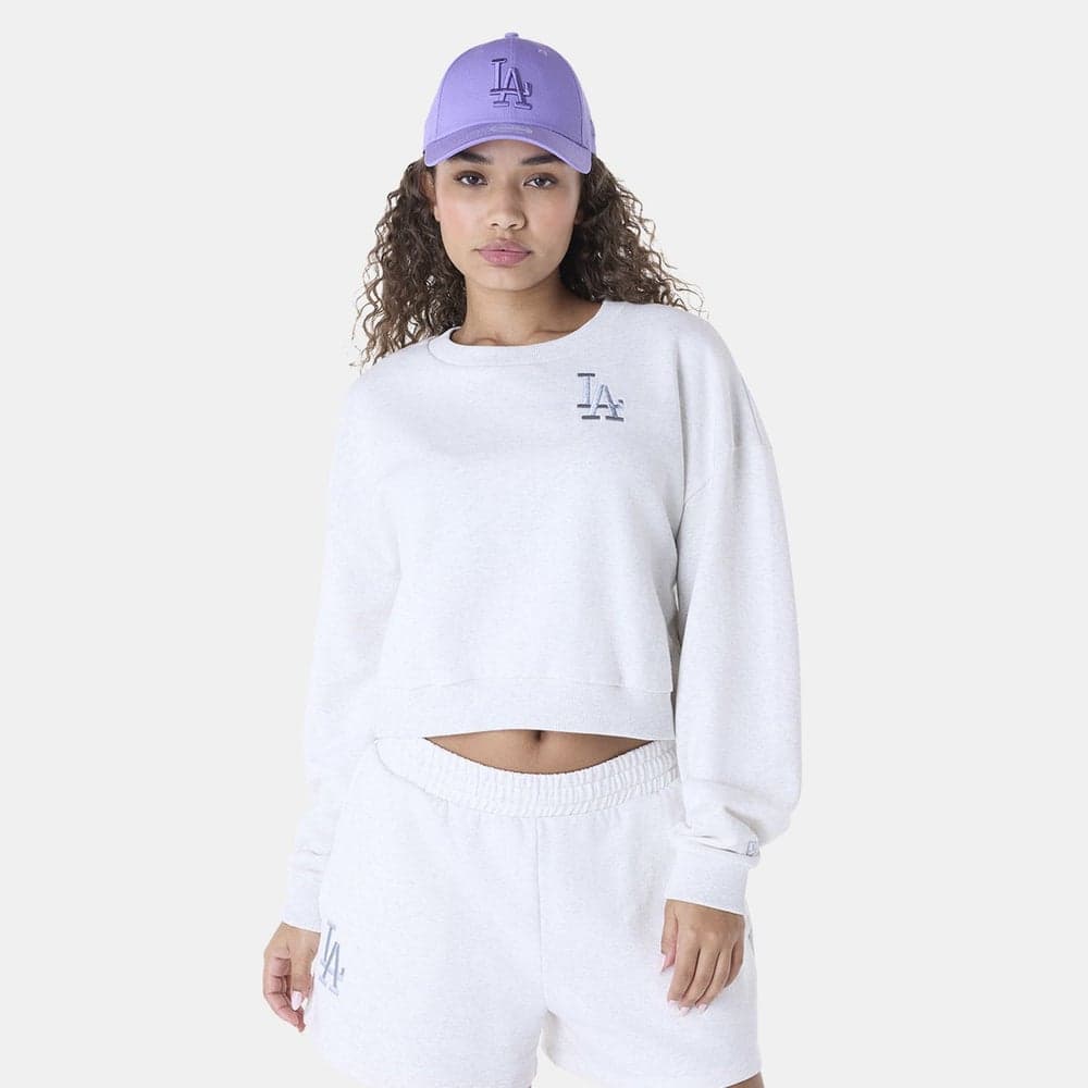 Women's LA Dodgers Cropped Sweatshirt by New Era - Image 1