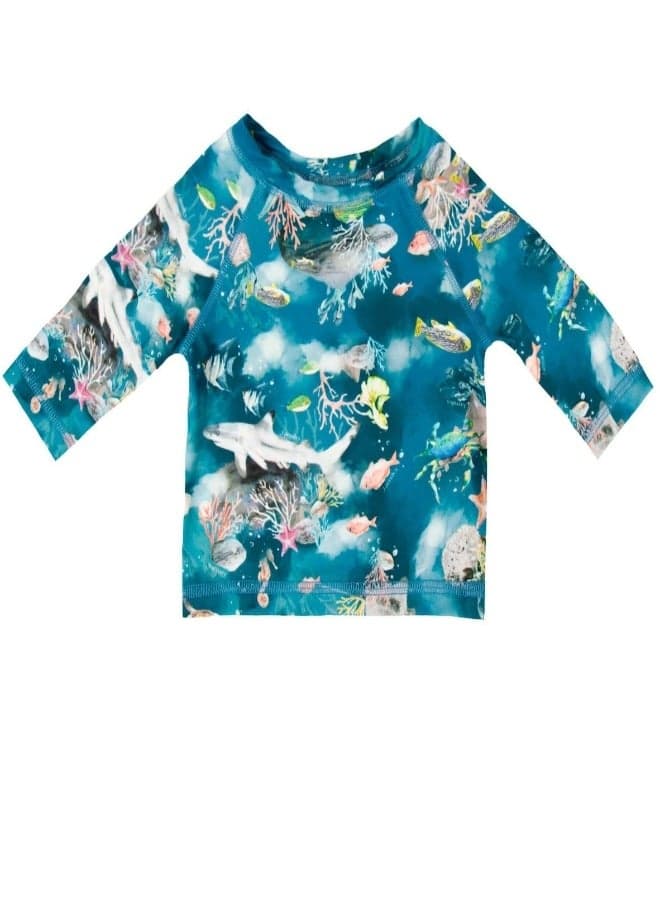 Triton Top Mauritius UV50 Boys Swim Shirt - Image 1