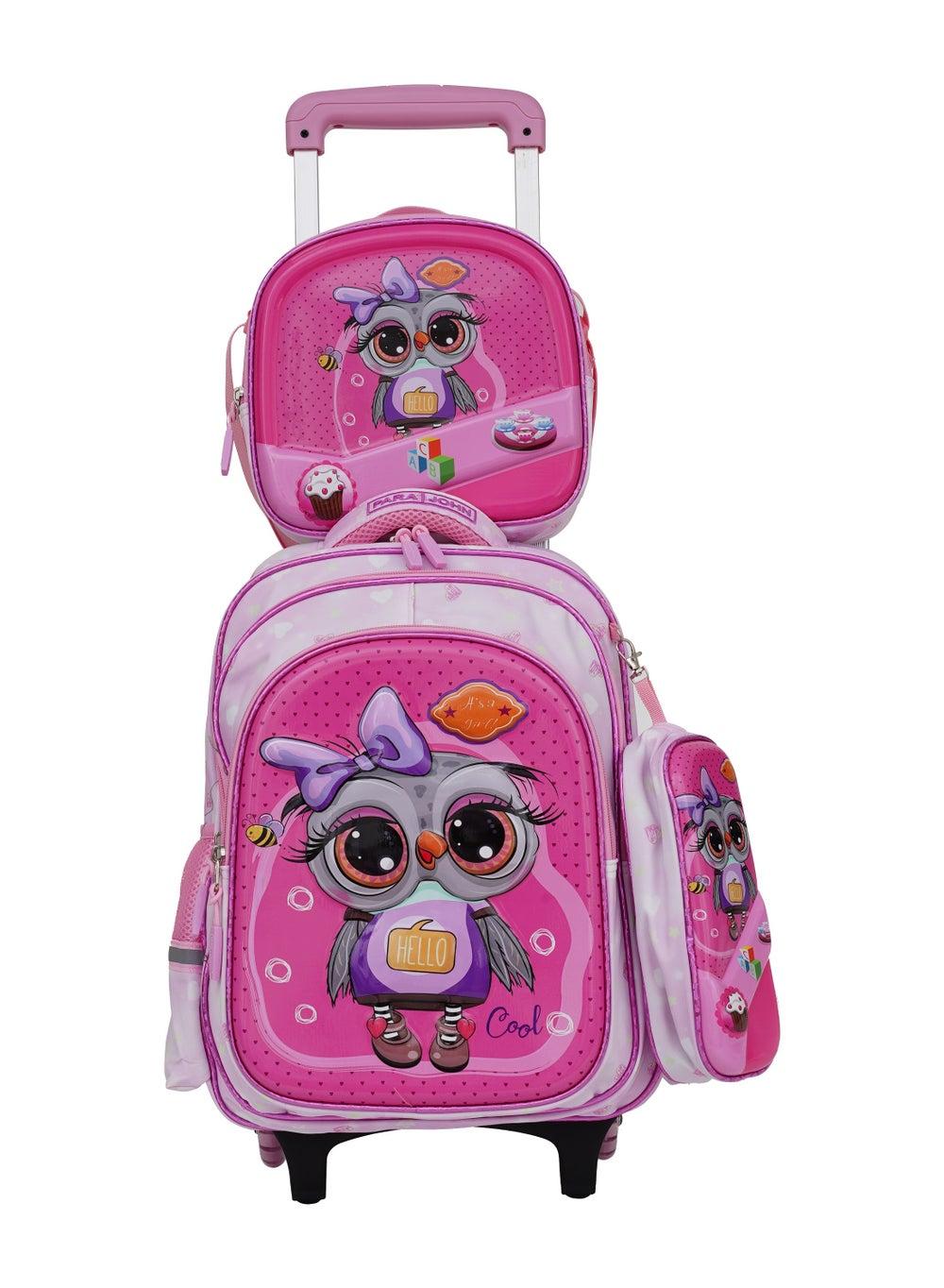 Parajohn KiddyGo Pink Character School Backpack Pjsb6082 - Image 1