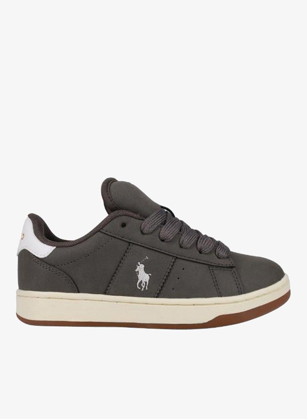 Junior Knollan Logo Sneakers – Charcoal White - Image 1
