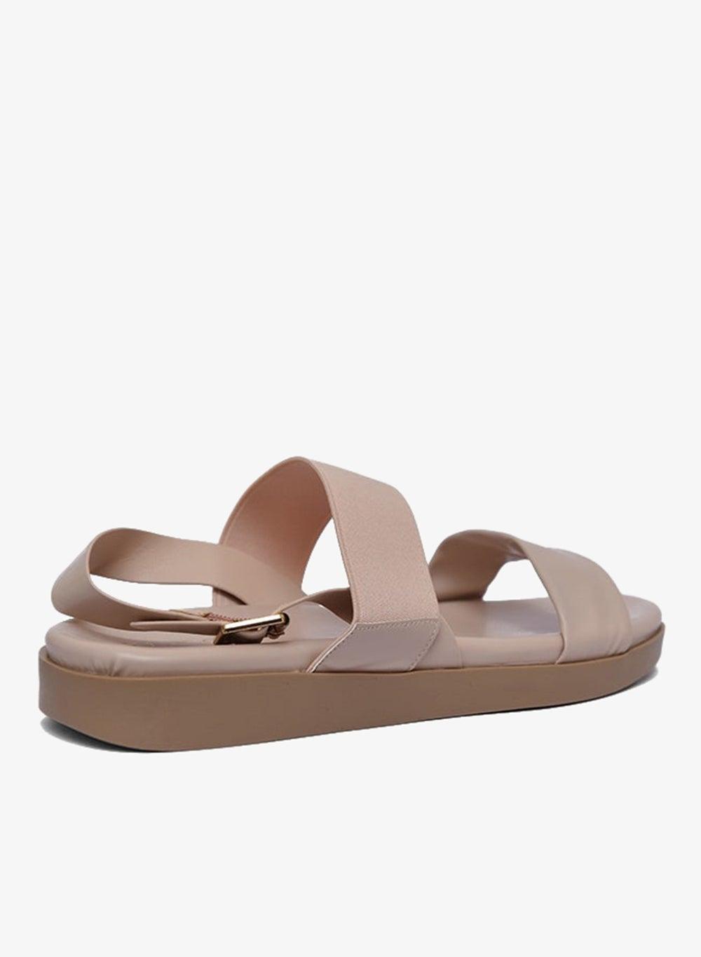 Multi Strap Wedge Sandals in Sleek PU Finish - Image 1