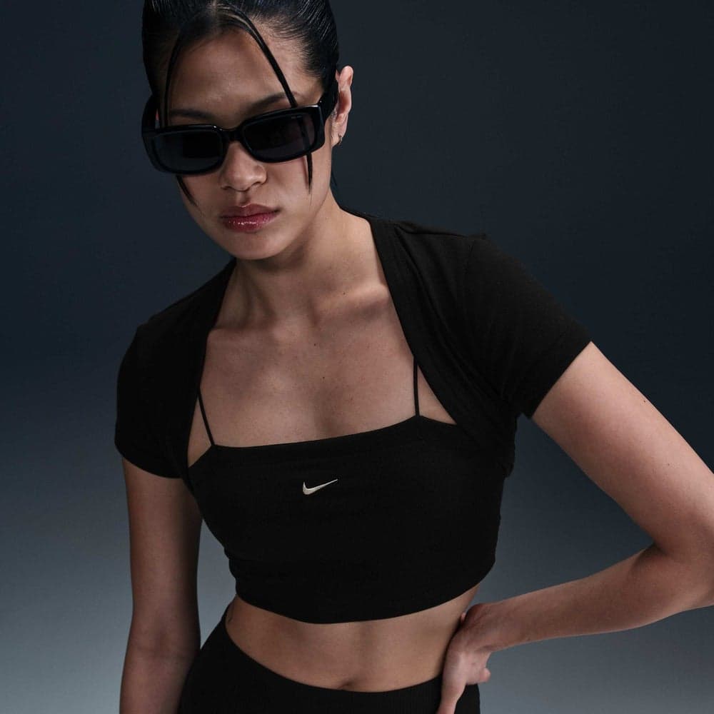 Nike Chill Knit 2-In-1 Women’s Ribbed Top Set Nkhj1299 010 - Image 1