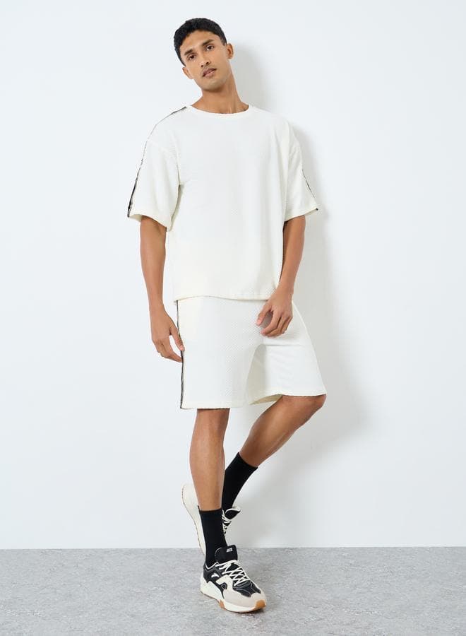 Styli Men Oversized Side Taping Co-Ord Set - Image 1