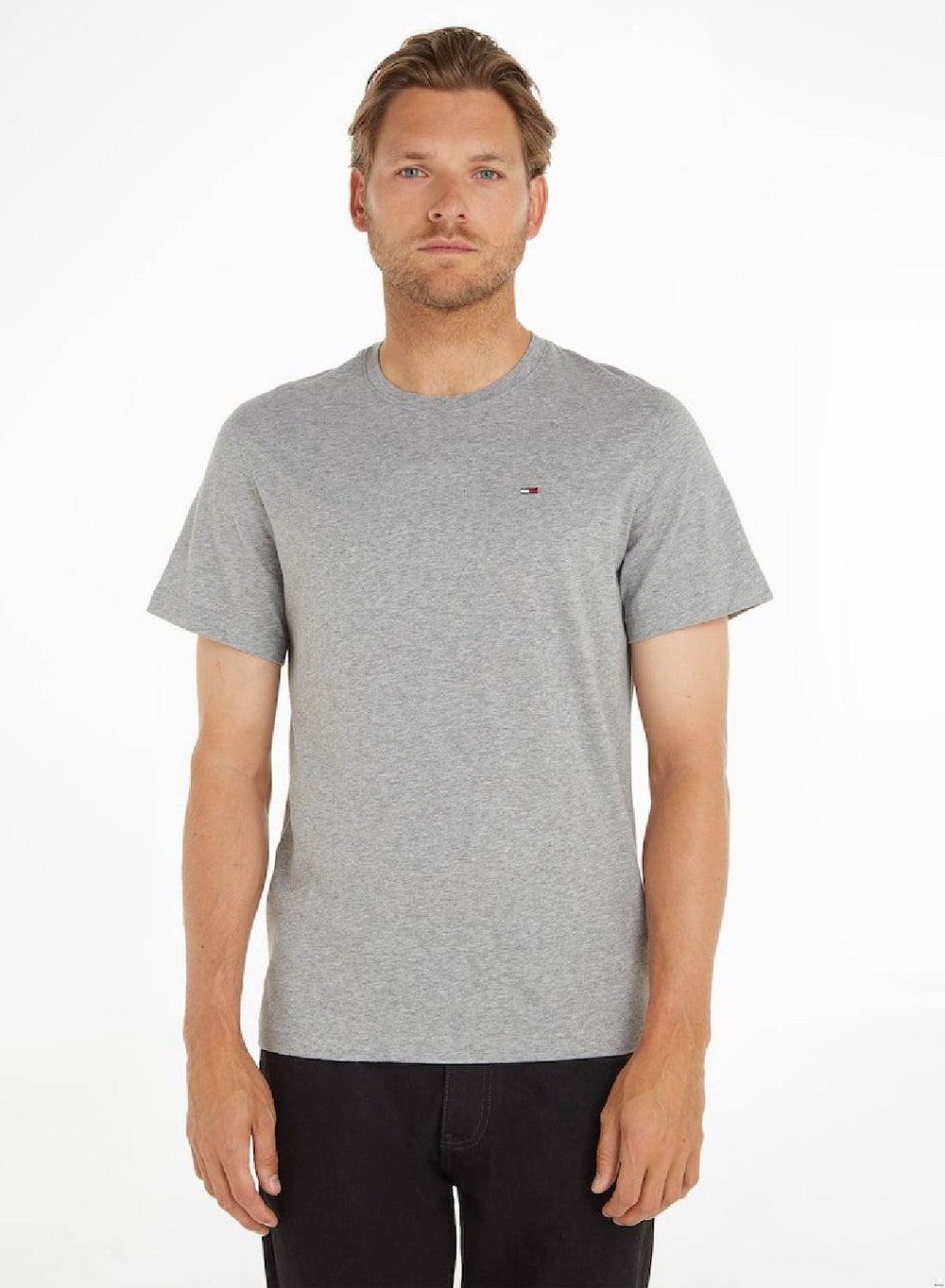 Tommy Jeans Xslim Jersey Crew T-Shirt Grey - Image 1