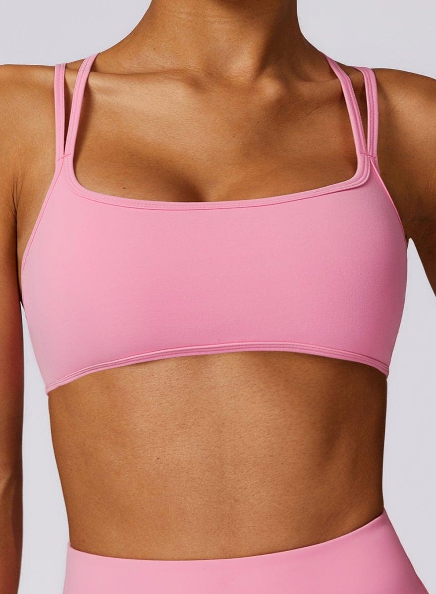 Blossom Pink Square Neck Striped Back Bra 8260Cwx - Image 1