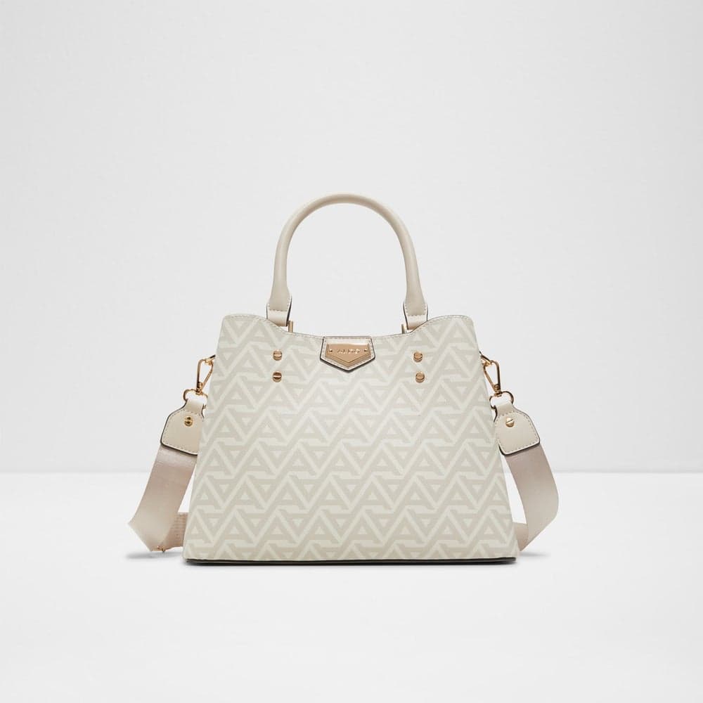 Caraever270 Monogram Satchel in Bone - Image 1