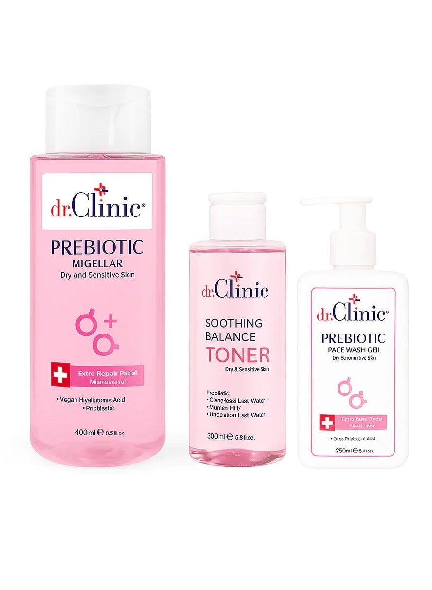 Dr. Clinic Prebiotic Glow Skincare Kit Pink Set - Image 1