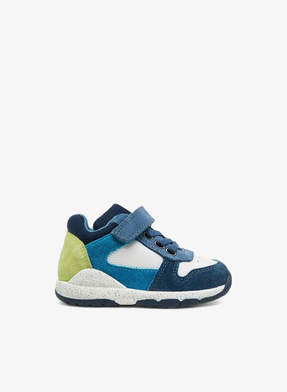 518A9 Panelled Leather Baby Sneakers Hook & Loop - Image 1