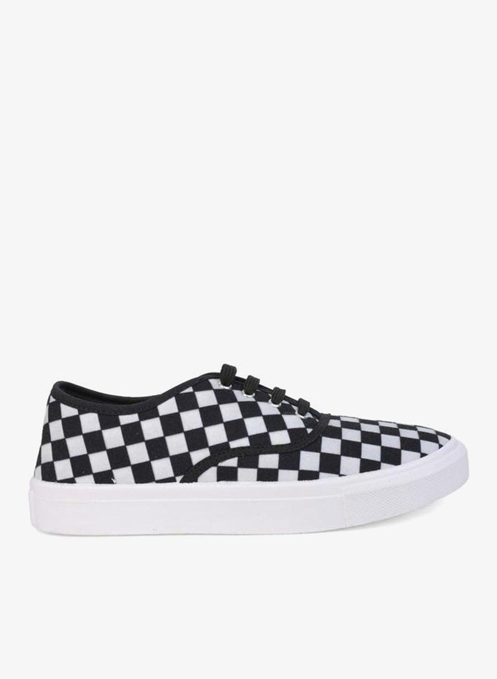 Styli Checkerboard Canvas Sneakers 7009776936 White - Image 1
