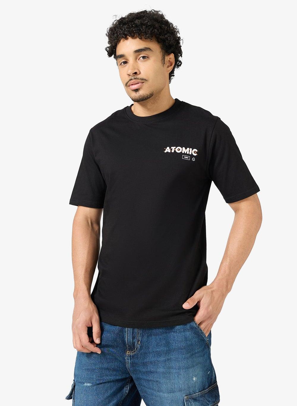 Arcatee32 Jet Black Graphic Print T-Shirt - Image 1
