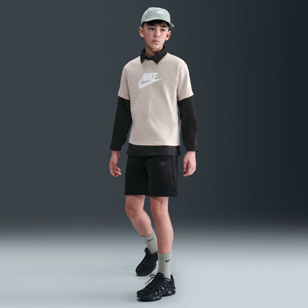 Nike Kids Sportswear Tech Fleece Shorts NKHV1196 Black - Image 1