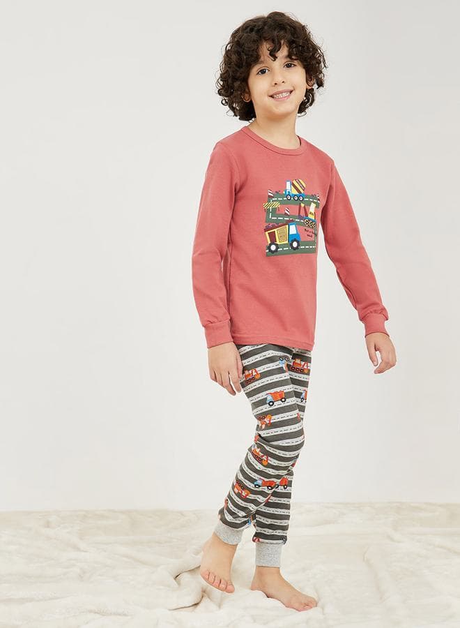 Boys Car Graphic Pyjama Set 2110907020Multi - Image 1