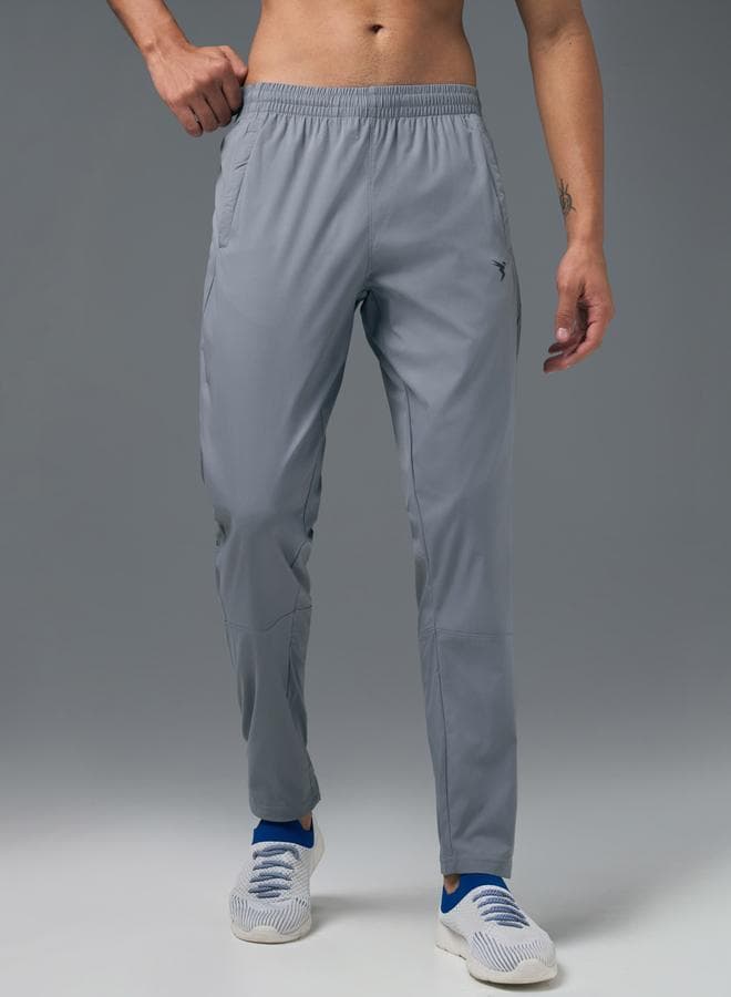 Men’s Grey Slim Fit Sports Track Pants - Image 1