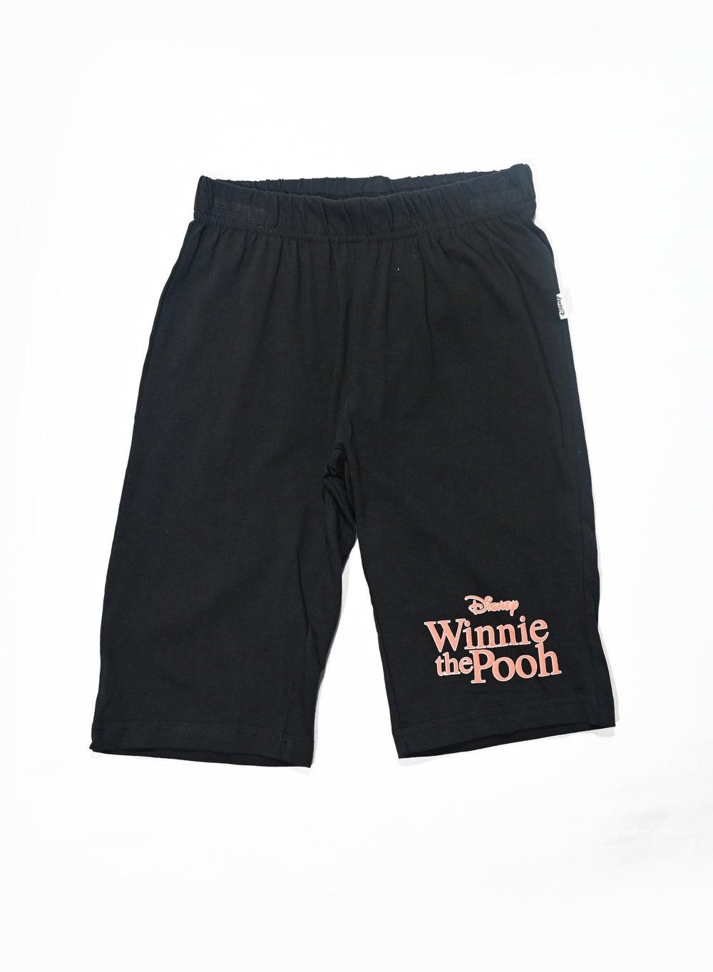 Winnie the Pooh Girls Shorts Black Playwear - Image 1