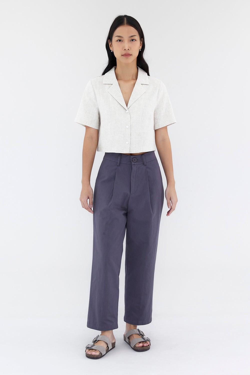 Mordius Mid-Rise Cotton Pants – Tailored Straight Fit - Image 1