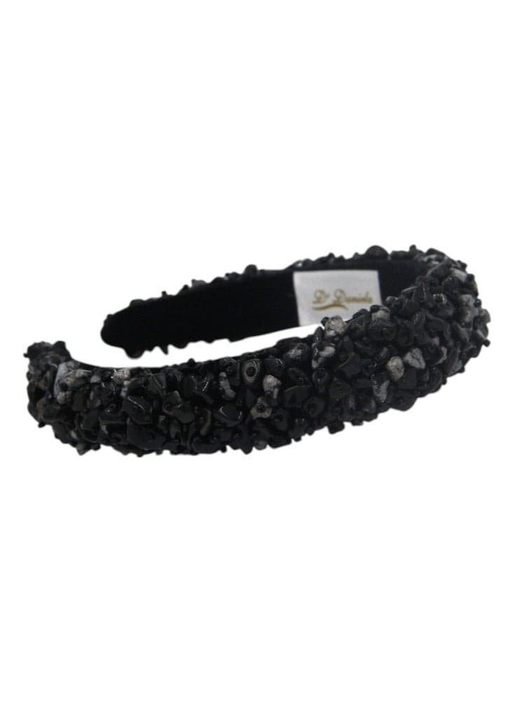 D' Daniela Midnight Gem Black Headband - Image 1