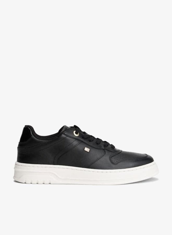 Sporty Cupsole Leather Low-Top Sneakers FW0FW08795BDS - Image 1