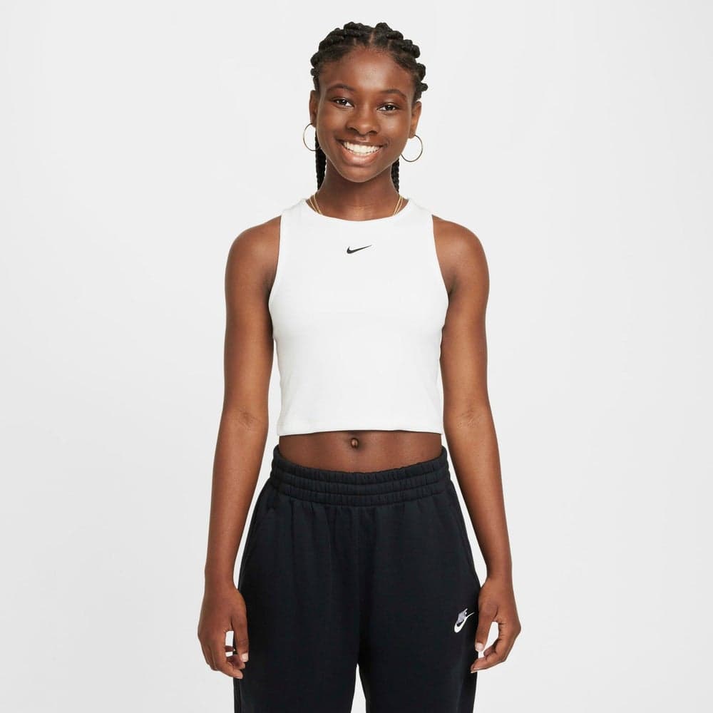 Kids' Ribbed Sports Tank Nkfz5551 White - Image 1
