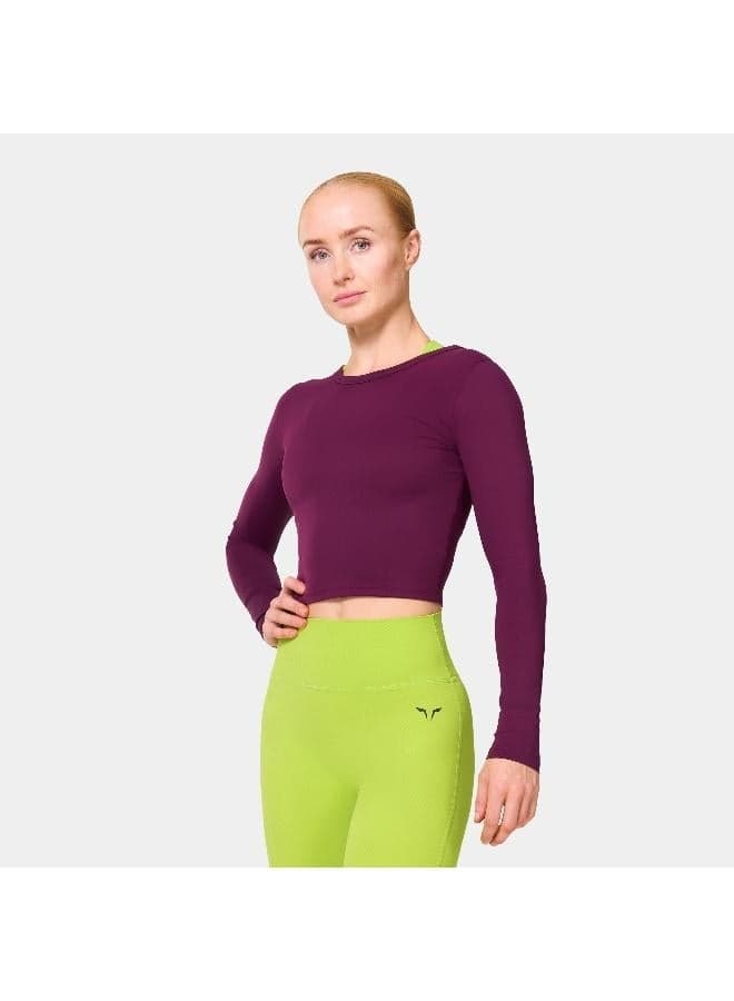 Warrior Crop Top 2.0 Slim Fit Performance Purple - Image 1