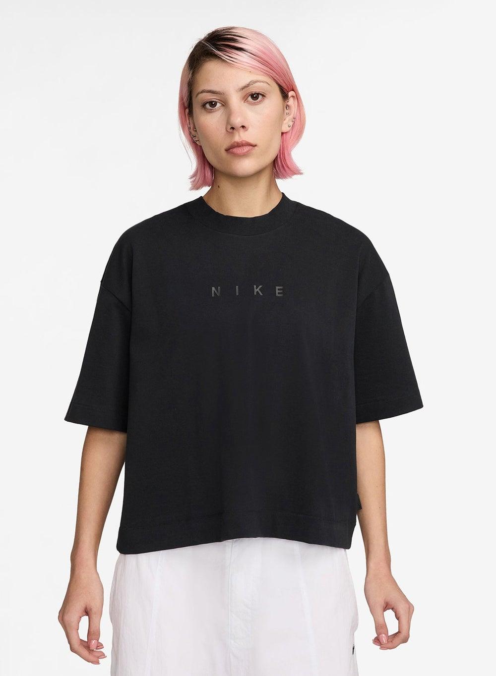 NSW Luxe Boxy T-Shirt Hv4955 010 Black - Image 1