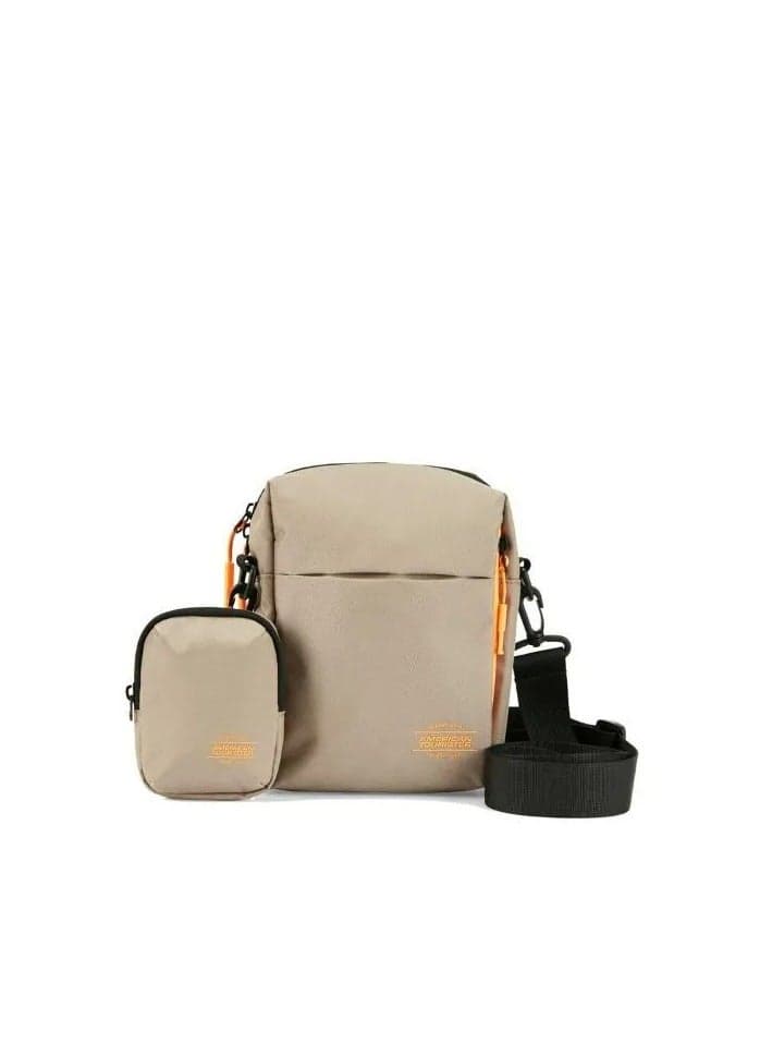 Orbit Rigel Taupe Crossbody Bag with 1-Year Warranty - Image 1