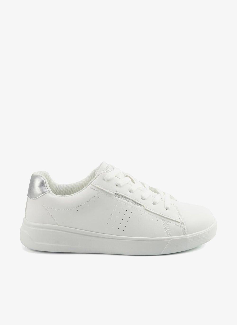 USPA Elona GLB 5PR Women’s White Low-Top Sneakers - Image 1