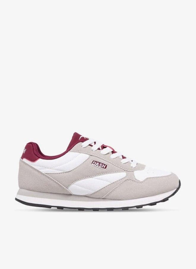 White Panelled Lace-Up Sneakers 14Rx5 10820W - Image 1