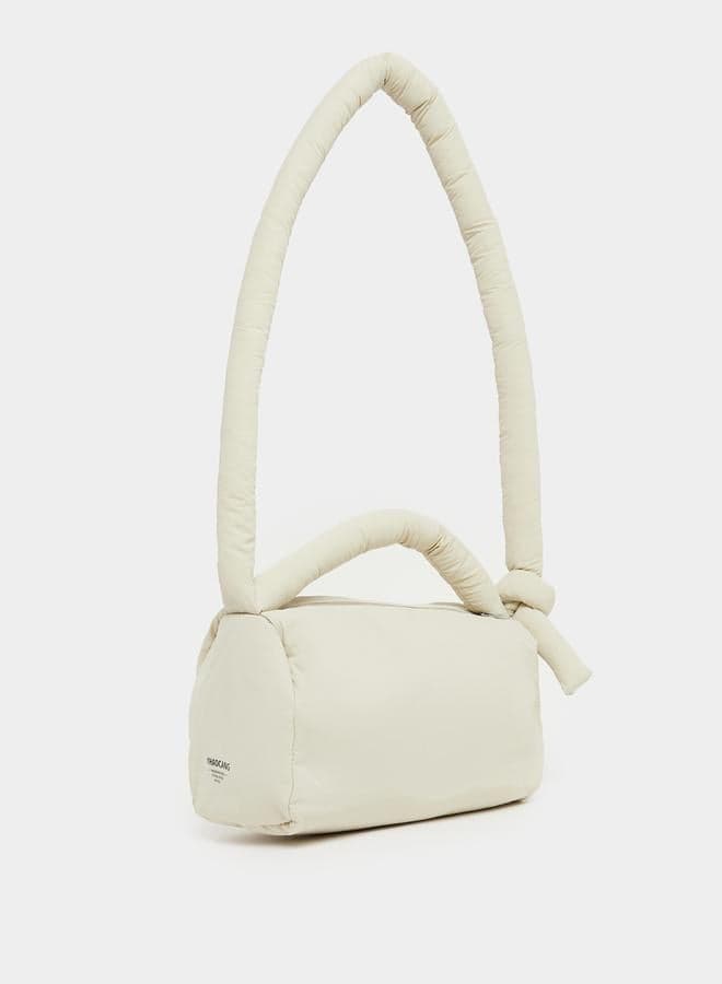 Minimal Print Knotted Strap Handbag 7011638924 - Image 1