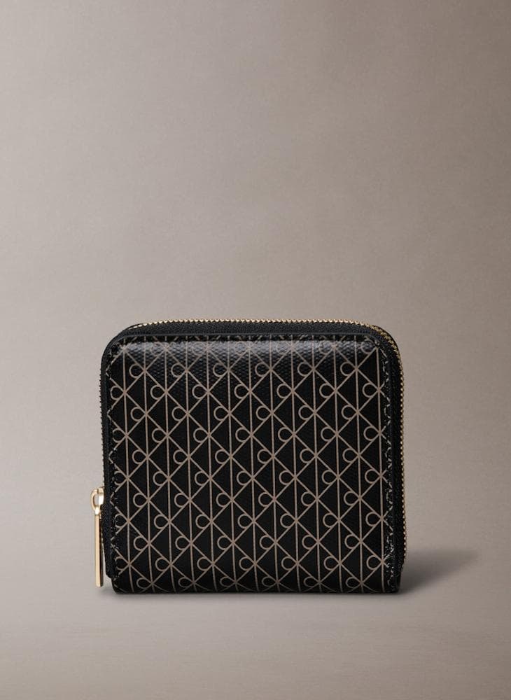 Calvin Klein RFID Zip-Around Monogram Wallet Lv04F1089G2Xa - Image 1