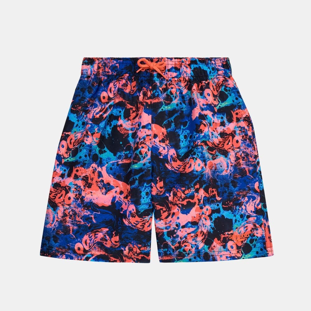 Speedo Boys Blue Abstract Digital Swim Shorts 5in - Image 1