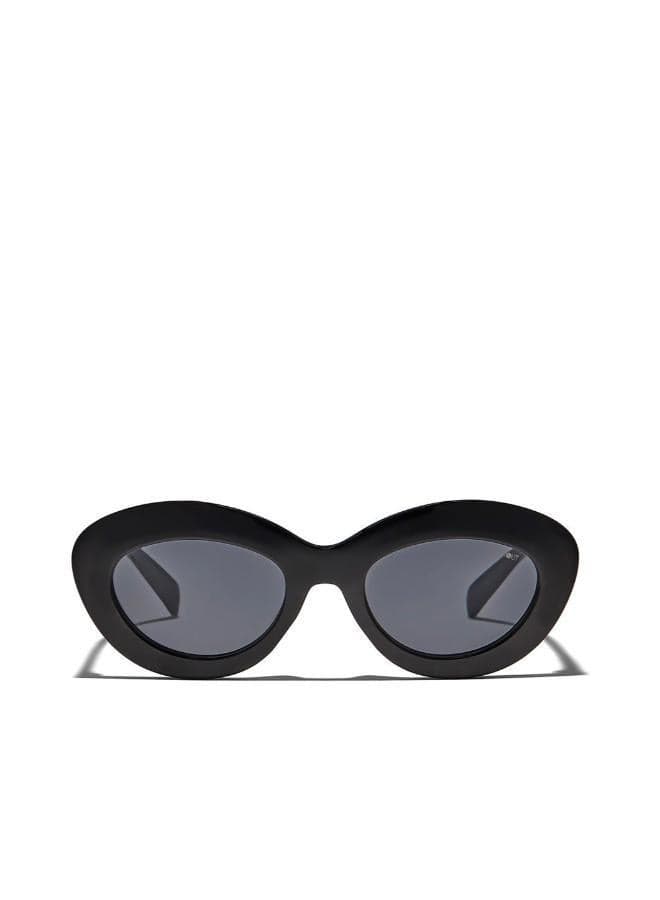 BlackOut ROSIE Oval UV400 Sunglasses – Black - Image 1
