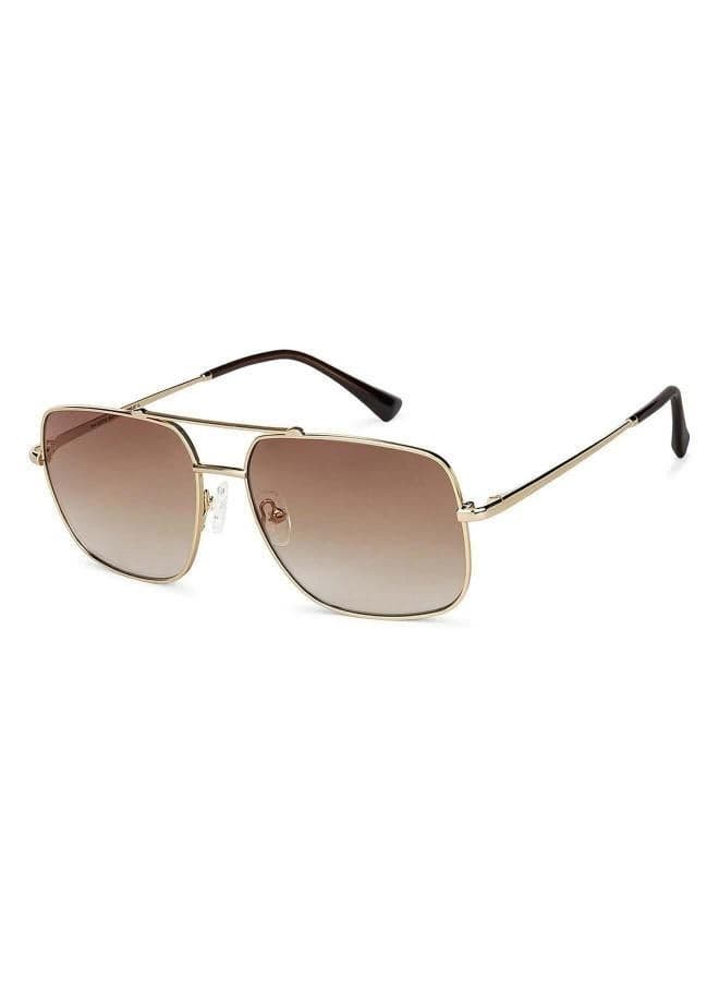John Jacobs JJ Tints Gold Square Gradient Sunglasses 57 - Image 1