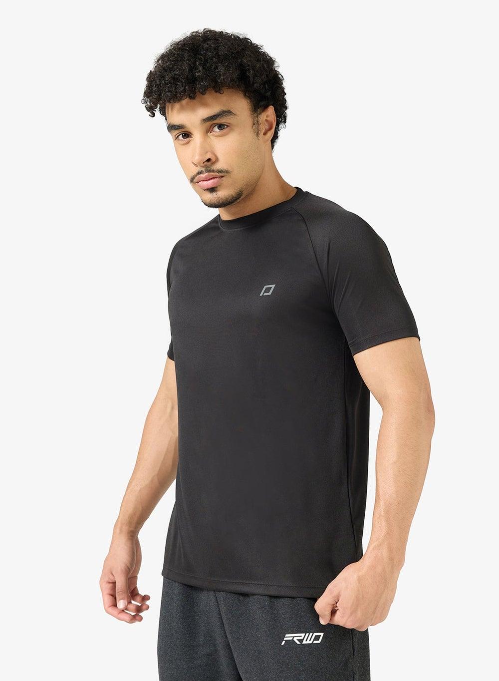 Zopts310 Premium Black Training Activewear T-Shirt - Image 1