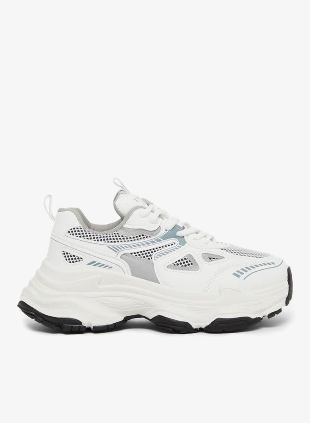 Grey Chunky Sole Lace-Up Sneaker - Image 1