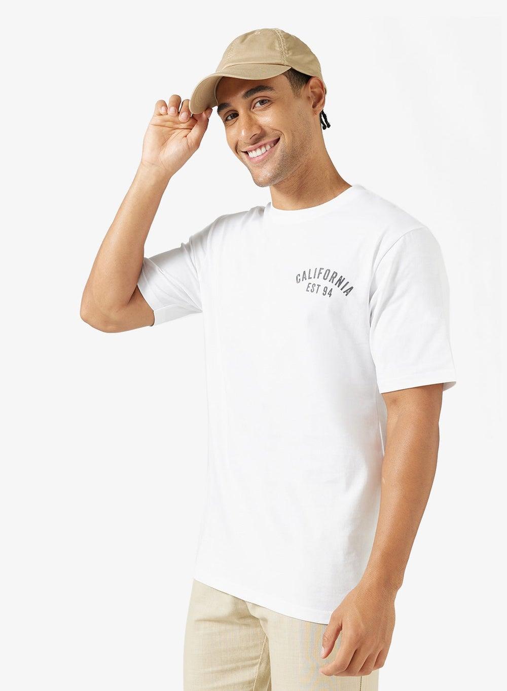 Arcatee12 Graphic Print White Regular Fit T-Shirt - Image 1