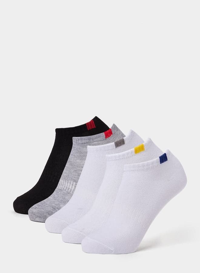5-Pack Contrast Accent Ankle Socks 7002523920Multi - Image 1